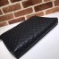 Gucci Soft Messenger Bag in Black Signature Leather