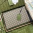 Gucci Portfolio Pouch in Beige GG Supreme with Bee Print 