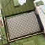 Gucci Portfolio Pouch in Beige GG Supreme with Kingsnake Print