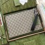 Gucci Portfolio Pouch in Beige GG Supreme with Tiger Print