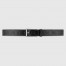 Gucci GG Embossed Leather 30MM Belt with Square Buckle
