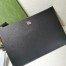 Gucci GG Marmont Portfolio Pouch in Black Leather