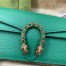 Gucci Dionysus Super Mini Bag in Green Grained Leather