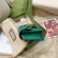 Gucci Dionysus Super Mini Bag in Green Grained Leather