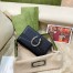 Gucci Dionysus Super Mini Bag in Black Grained Leather