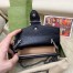 Gucci Dionysus Super Mini Bag in Black Grained Leather