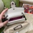 Gucci Dionysus Super Mini Bag in White Grained Leather