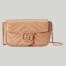 Gucci GG Marmont Super Mini Bag in Rose Beige Matelasse Calfskin