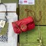 Gucci GG Marmont Super Mini Bag in Red Chevron Leather