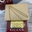 Gucci GG Marmont Super Mini Bag in Gold Metallic Leather