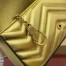 Gucci GG Marmont Super Mini Bag in Gold Metallic Leather