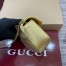 Gucci GG Marmont Super Mini Bag in Gold Metallic Leather