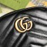 Gucci GG Marmont Belt Bag In Black Matelasse Leather
