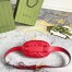 Gucci GG Marmont Belt Bag In Red Matelasse Leather