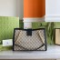 Gucci Padlock Medium Shoulder Bag in GG Canvas with Black Leather
