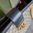 Gucci Padlock Medium Shoulder Bag in GG Canvas with Black Leather