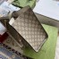 Gucci Padlock Medium Shoulder Bag in GG Canvas with White Leather