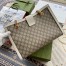 Gucci Padlock Medium Shoulder Bag in GG Canvas with White Leather