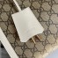 Gucci Padlock Medium Shoulder Bag in GG Canvas with White Leather