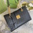 Gucci Padlock Medium Shoulder Bag in Black Signature Leather