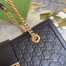 Gucci Padlock Medium Shoulder Bag in Black Signature Leather
