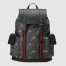 Gucci Tigers Backpack in Black GG Supreme Canvas
