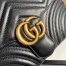 Gucci GG Marmont Small Shoulder Bag in Black Matelasse Calfskin