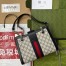 Gucci Padlock Small GG Shoulder Bag In Blue GG Canvas