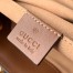 Gucci Padlock Small Shoulder Bag in GG Canvas with Brown Calfskin