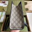 Gucci Padlock Small Shoulder Bag in GG Canvas with Black Calfskin