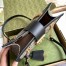 Gucci Padlock Small Shoulder Bag in GG Canvas with Black Calfskin