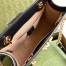 Gucci Padlock Small Shoulder Bag in GG Canvas with Black Calfskin