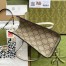 Gucci Padlock Small Shoulder Bag in GG Canvas with White Calfskin