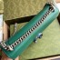 Gucci Dionysus Small rectangular Bag in Green Leather