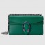 Gucci Dionysus Small rectangular Bag in Green Leather