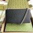Gucci Dionysus Small rectangular Bag in Black Leather