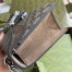 Gucci Dionysus Small Rectangular Bag in GG Canvas with Taupe Suede