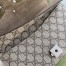 Gucci Dionysus Small Rectangular Bag in GG Canvas with Taupe Suede