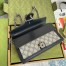 Gucci Dionysus Small Rectangular Bag in Blue GG Supreme Canvas