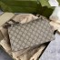 Gucci Dionysus Small Rectangular Bag in GG Canvas with Black Suede