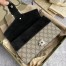 Gucci Dionysus Small Rectangular Bag in GG Canvas with Black Suede