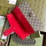 Gucci Dionysus Small Rectangular Bag in GG Canvas with Red Suede
