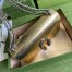Gucci Dionysus Small Rectangular Bag in Gold Metallic Leather