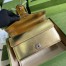 Gucci Dionysus Small Rectangular Bag in Gold Metallic Leather
