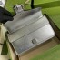 Gucci Dionysus Small Rectangular Bag in Silver Metallic Leather