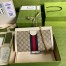 Gucci Ophidia GG Small Chain Bag in GG Canvas with White Leather