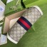 Gucci Ophidia GG Small Chain Bag in GG Canvas with White Leather