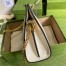Gucci Ophidia GG Small Chain Bag in GG Canvas with White Leather