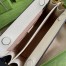 Gucci Ophidia GG Small Chain Bag in GG Canvas with White Leather