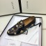 Gucci Women's Jordaan Loafers in Black Leather with Bees and Stars